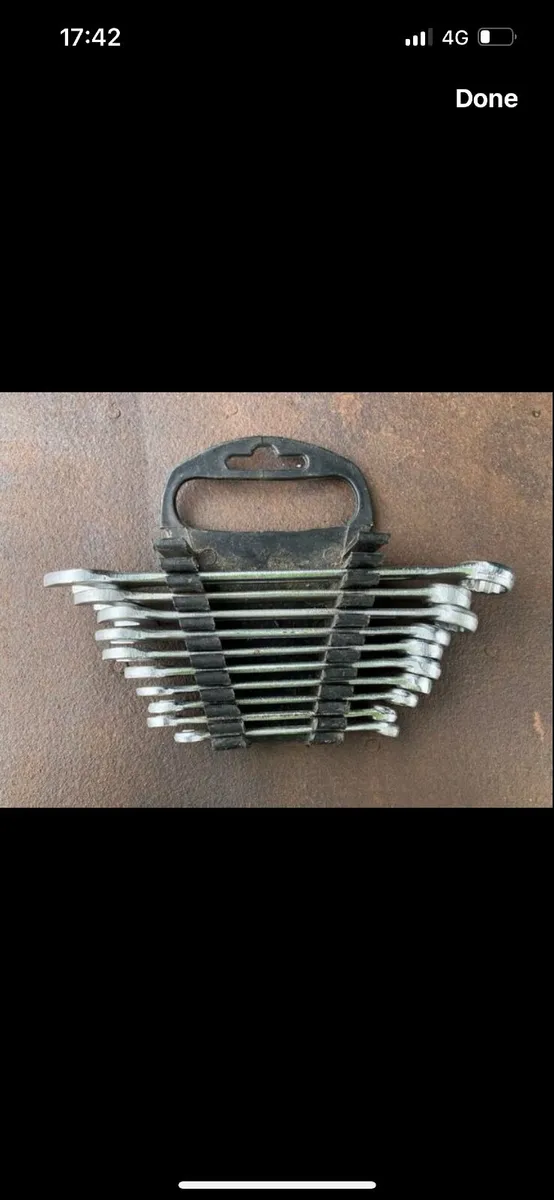 11 piece combination spanner set - Image 1