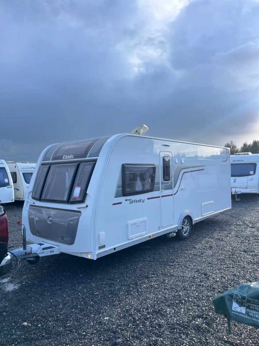 Elddis Affinity 4 Berth Fixed Island Bed Caravan - Image 1