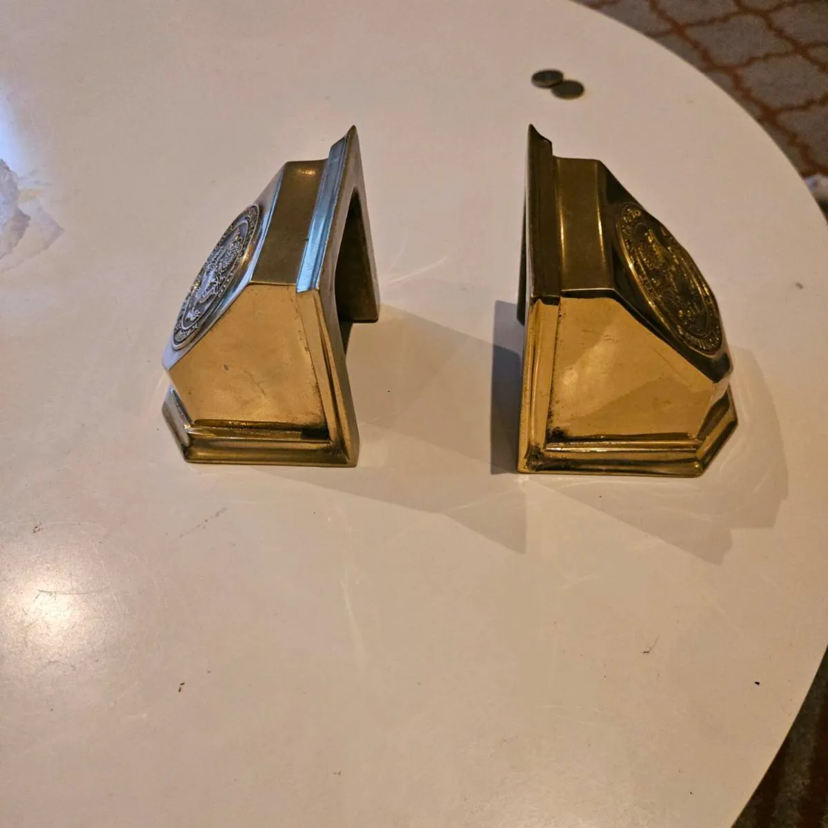 Brass US bookends - Image 2