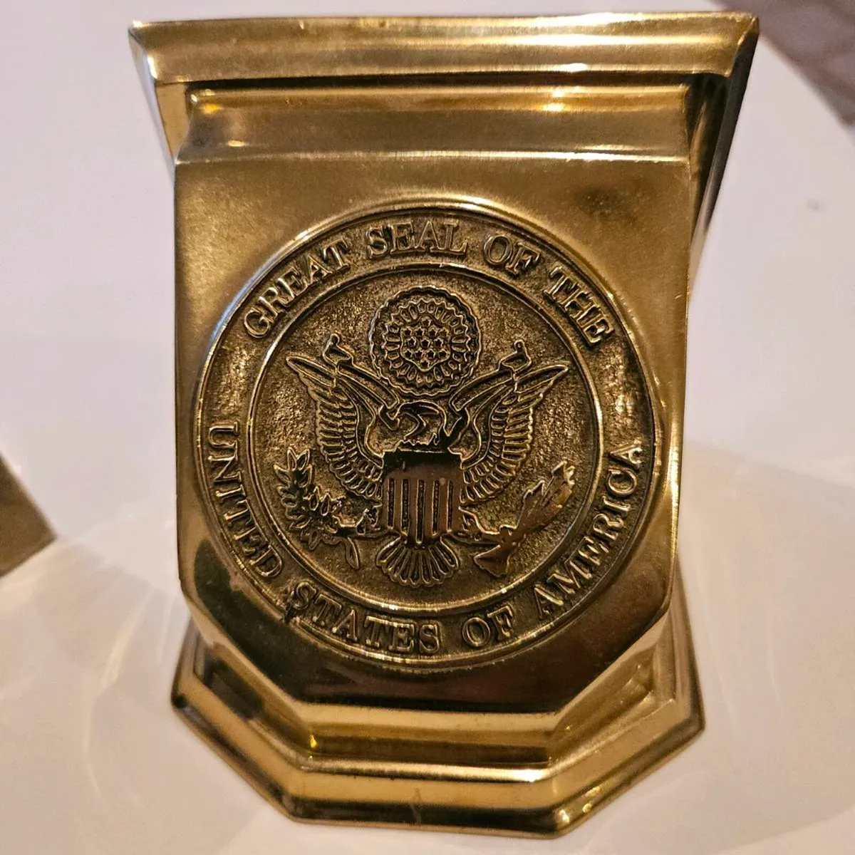 Brass US bookends - Image 4