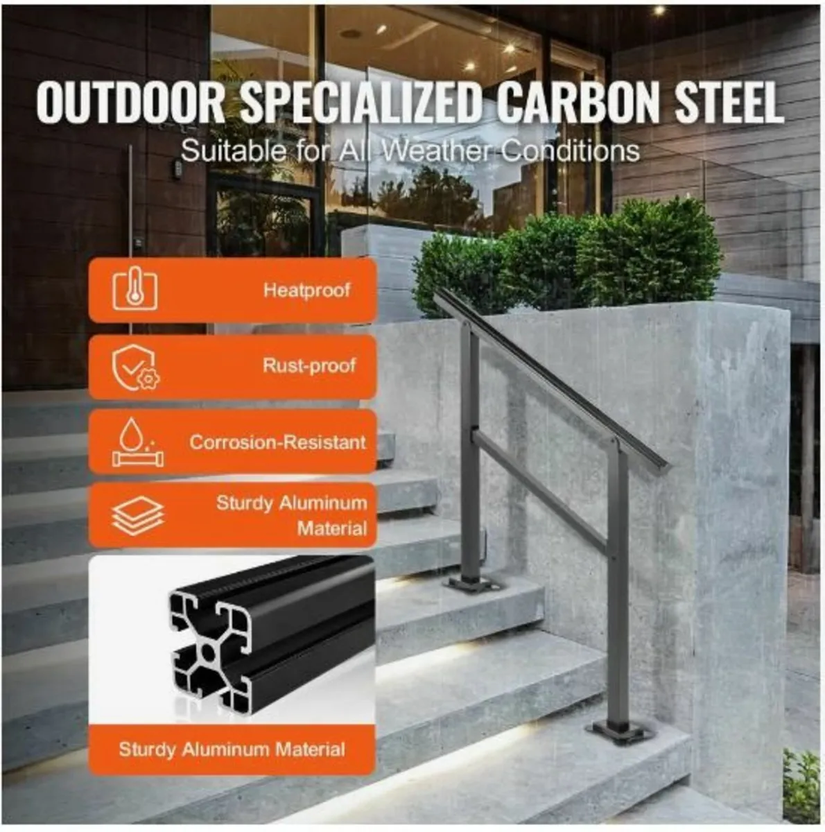 Outdoor Handrail 74.8 kg Load Handrail - Image 3