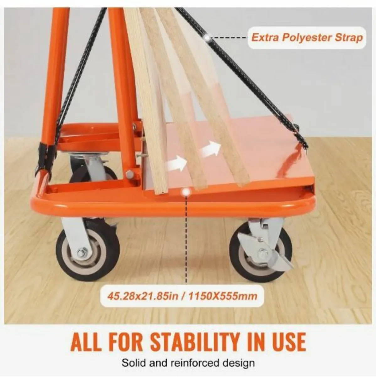 Drywall Cart, 1,361 kg Panel Dolly Cart - Image 2