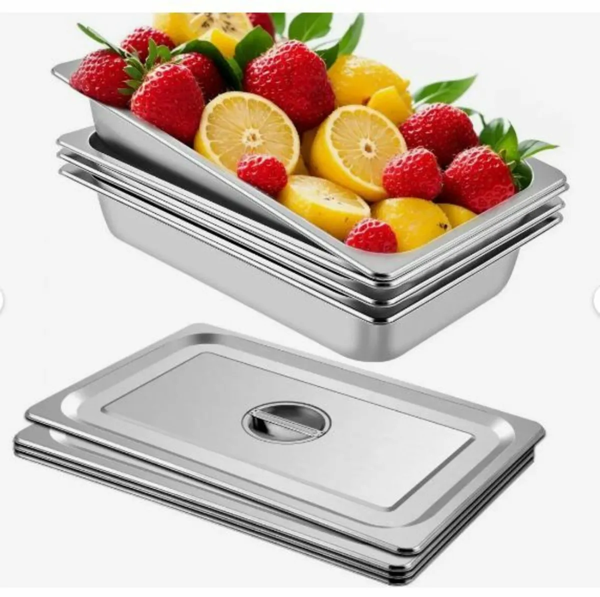 4 Pack Steam Table Pans - Image 1