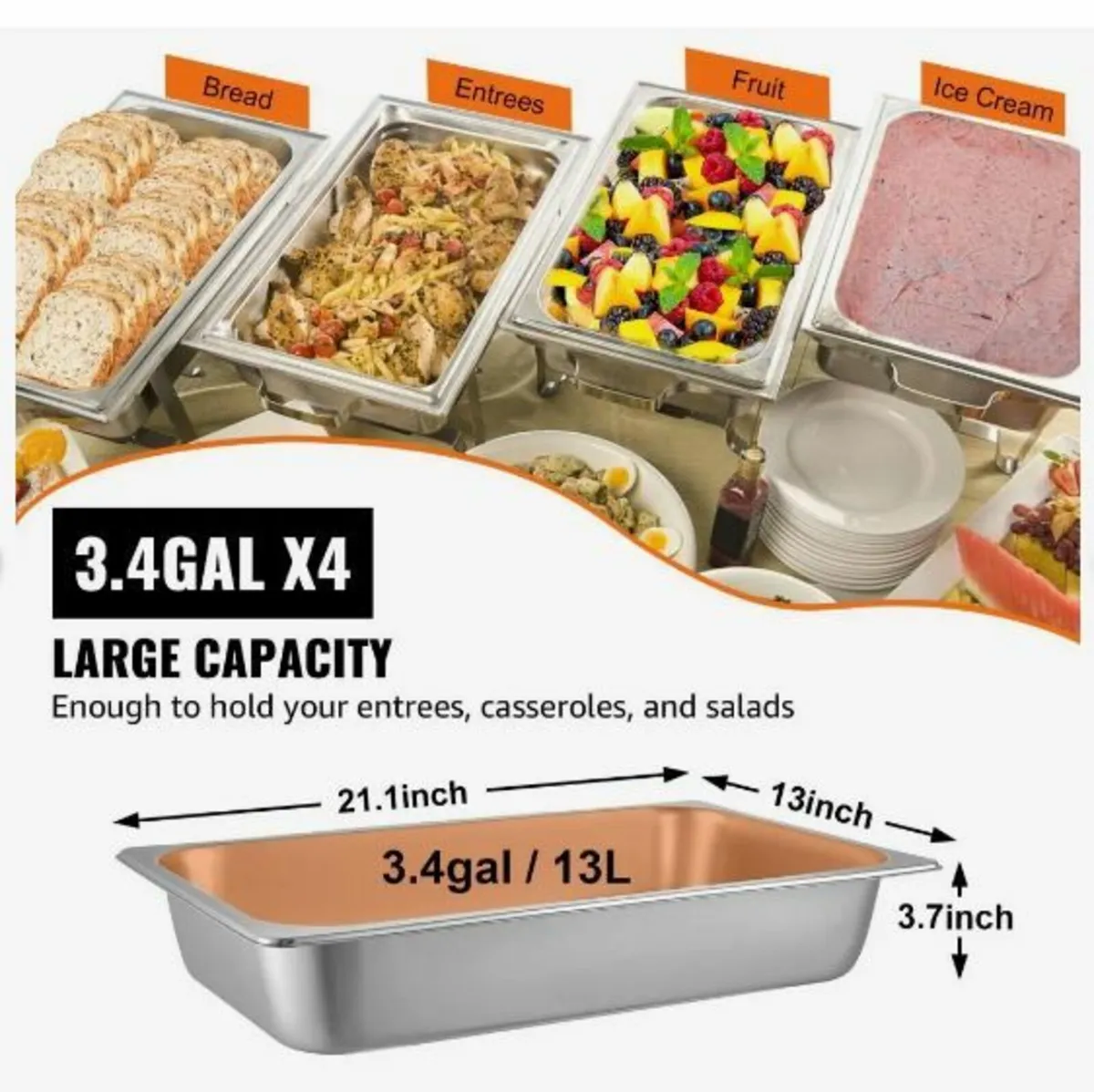 4 Pack Steam Table Pans - Image 3