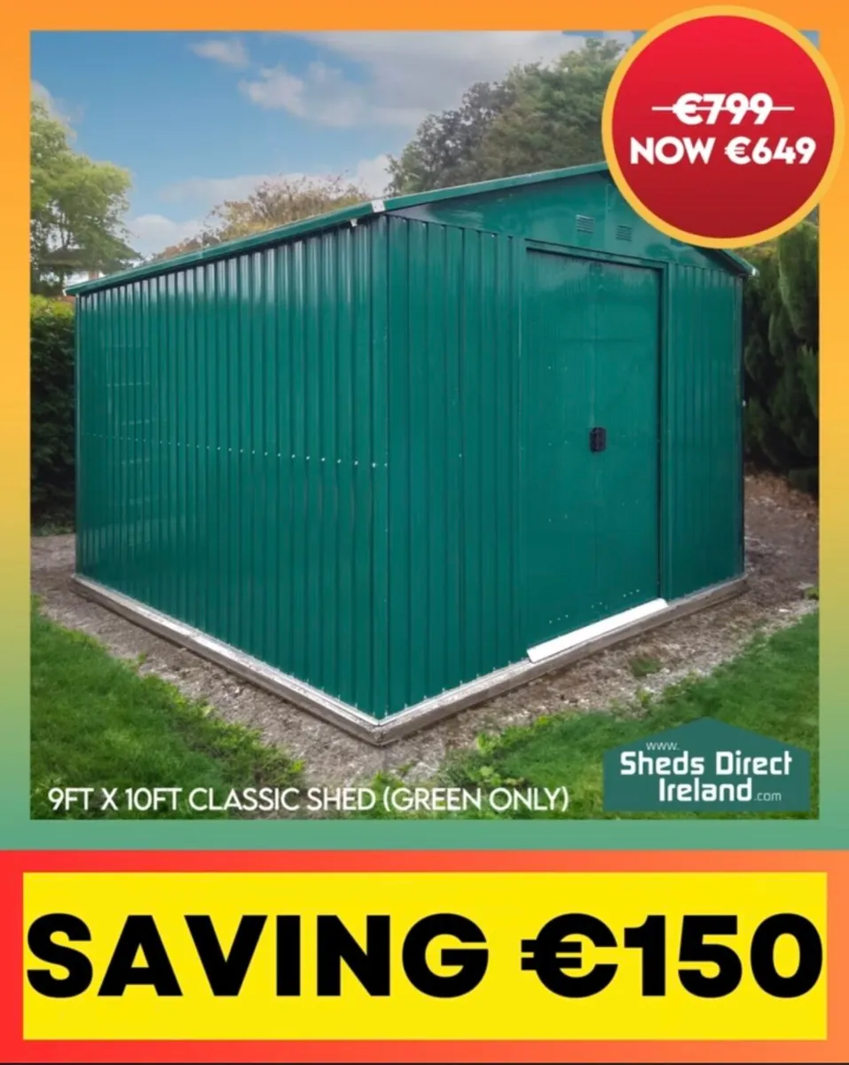 9ft x 10ft Classic Steel Shed - Image 1
