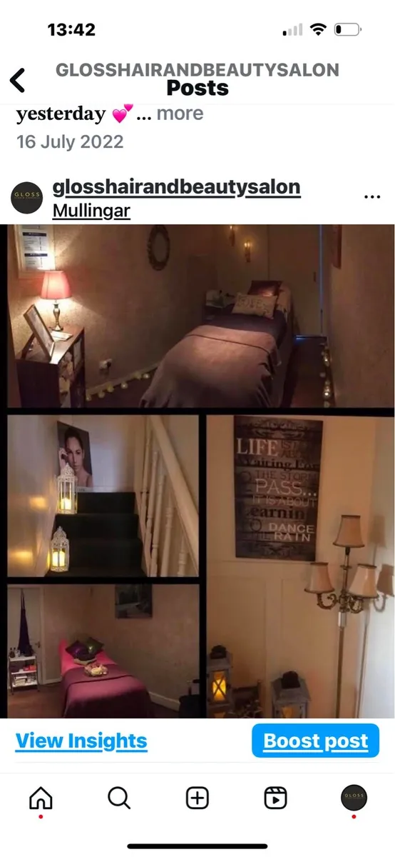 Beauty room to rent
