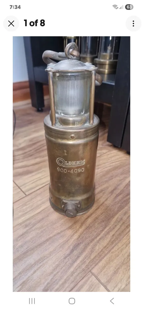 Oldham brass lamp - Image 2