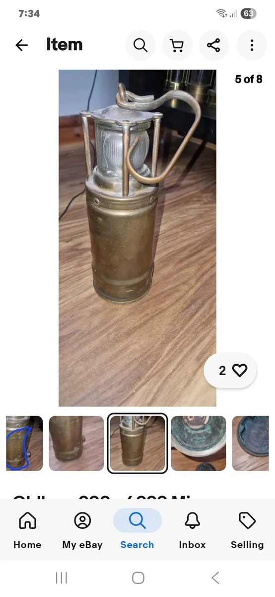 Oldham brass lamp - Image 3