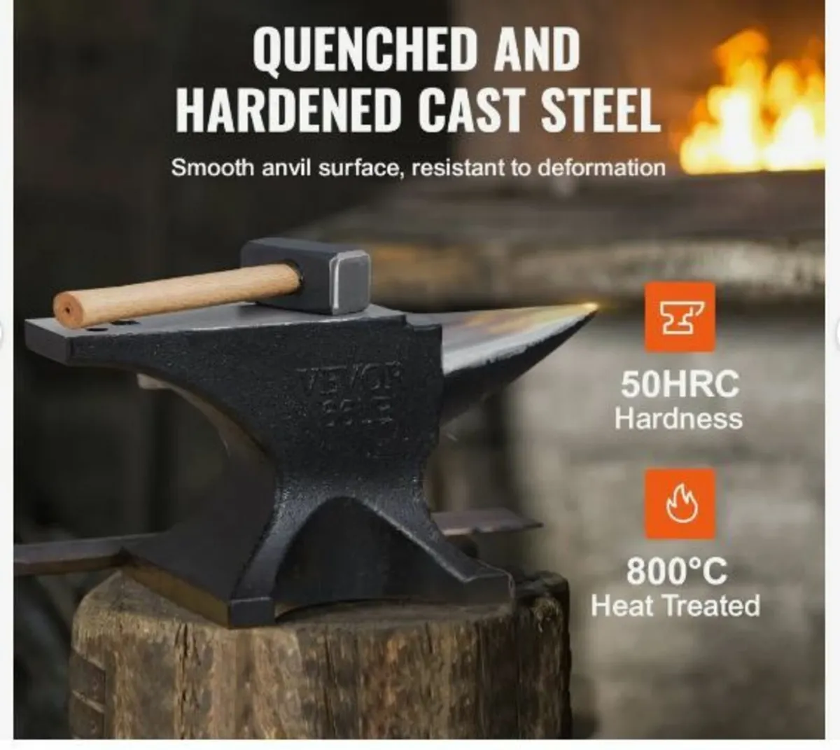 Single Horn Anvil, 29.9 kg Cast Steel - Image 3