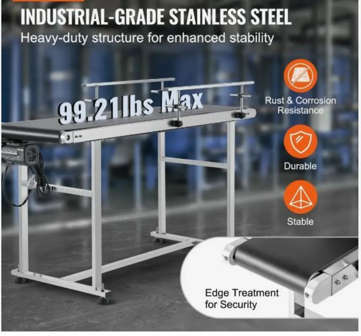 Belt Conveyor, 59 x 15.7 inch Conveyor Table - Image 2