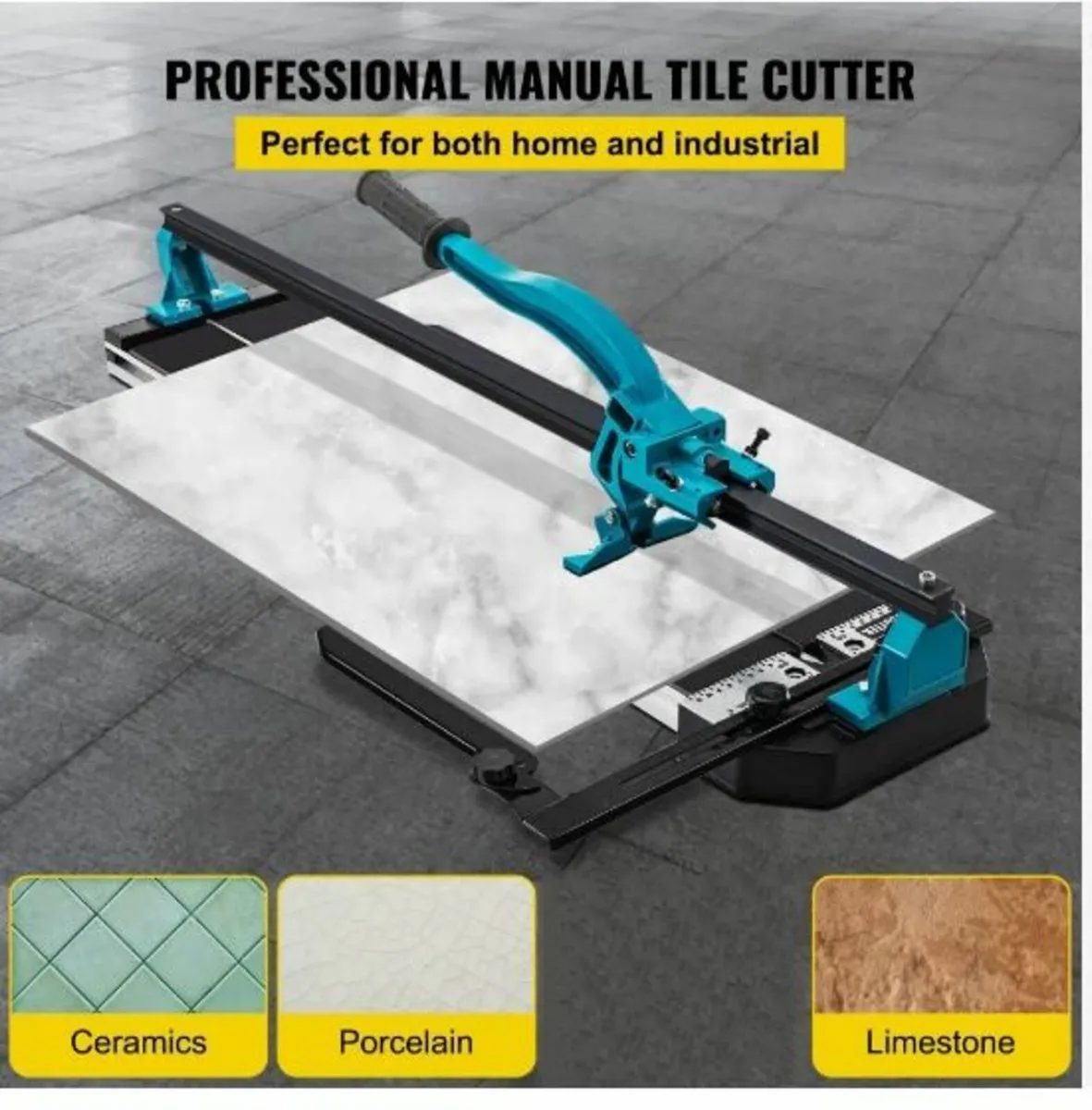 Manual Tile Cutter 1200mm Single Rail Hand Tool - Image 2