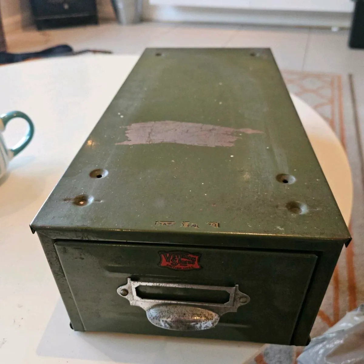 1930s military filing drawer - Image 1