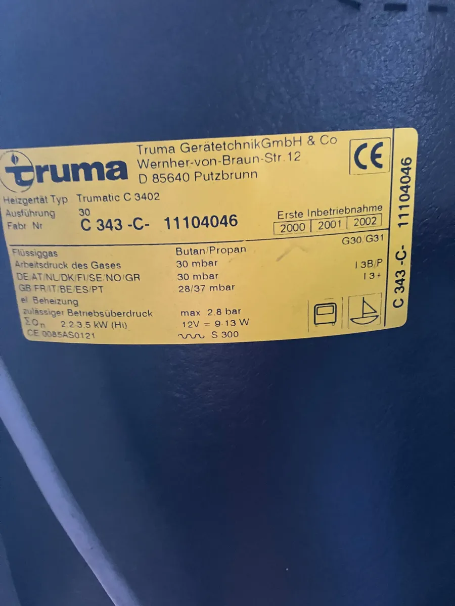 Camper Truma combi boiler for sale - Image 3