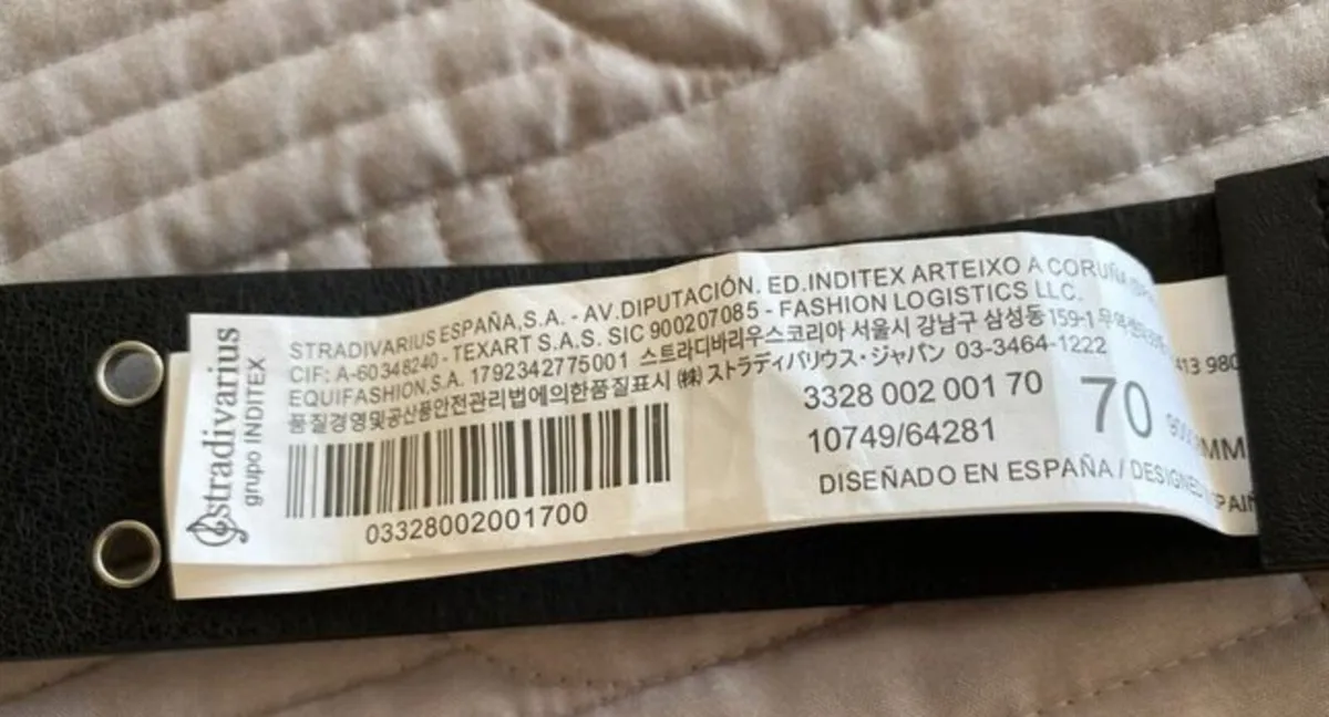Belt - Black - Stradivarius - 70cm - Image 3