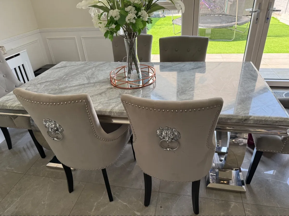 Elegant Marble Dining set - Image 3
