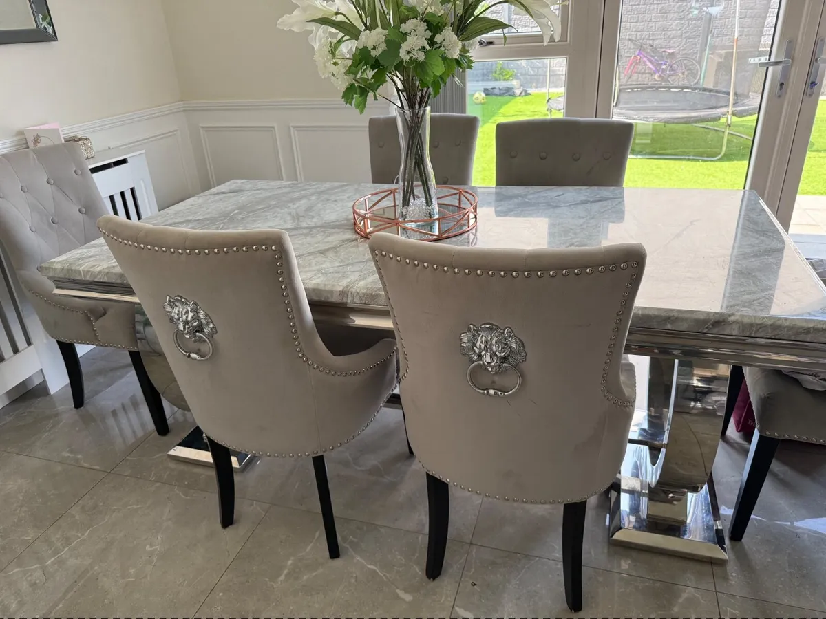 Elegant Marble Dining set - Image 1