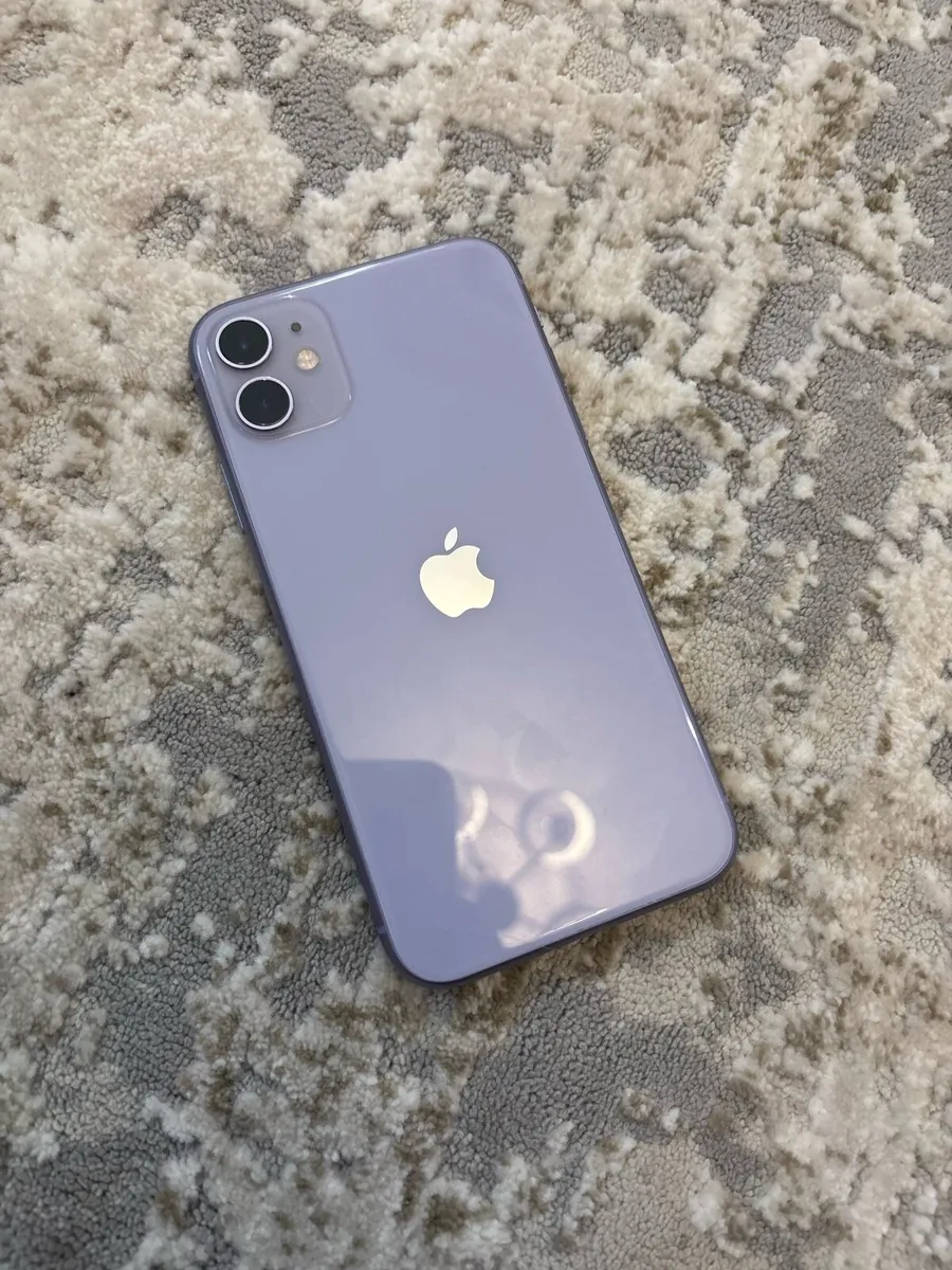 iPhone 11 purple sim free 128GB mint condition - Image 1