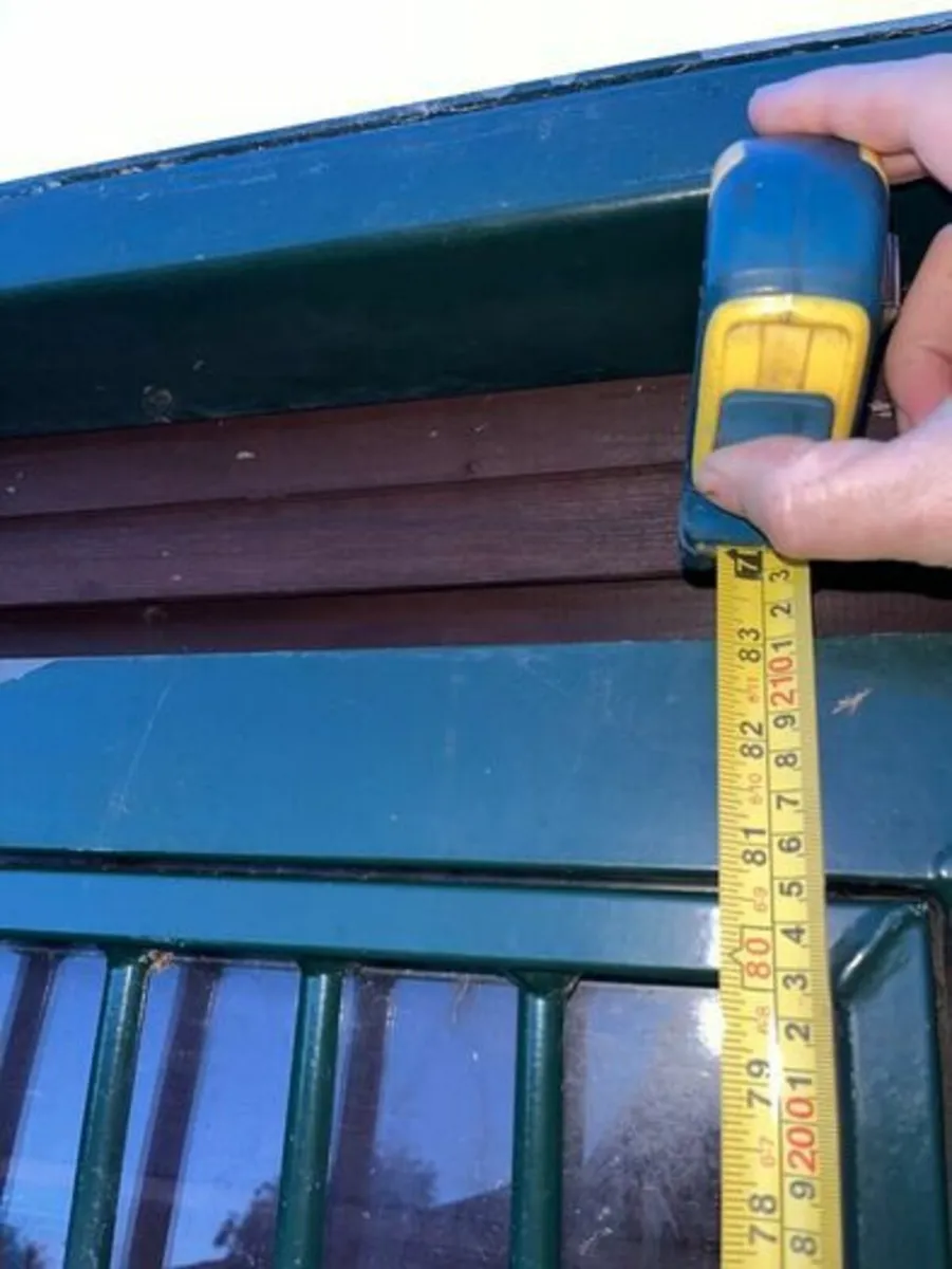 Galvanized Steel Door and Frame, Solid Mahogany - Image 3