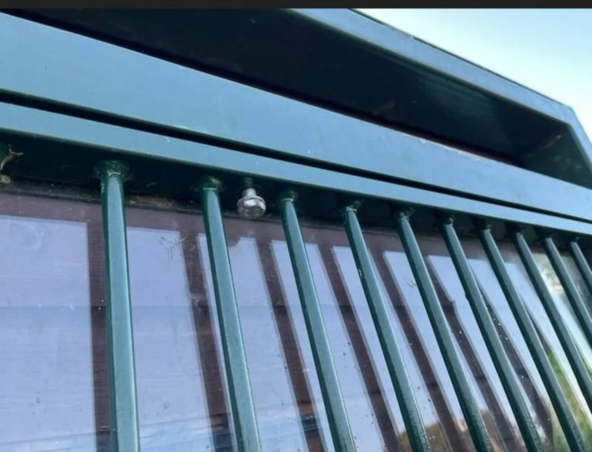 Galvanized Steel Door and Frame, Solid Mahogany - Image 2