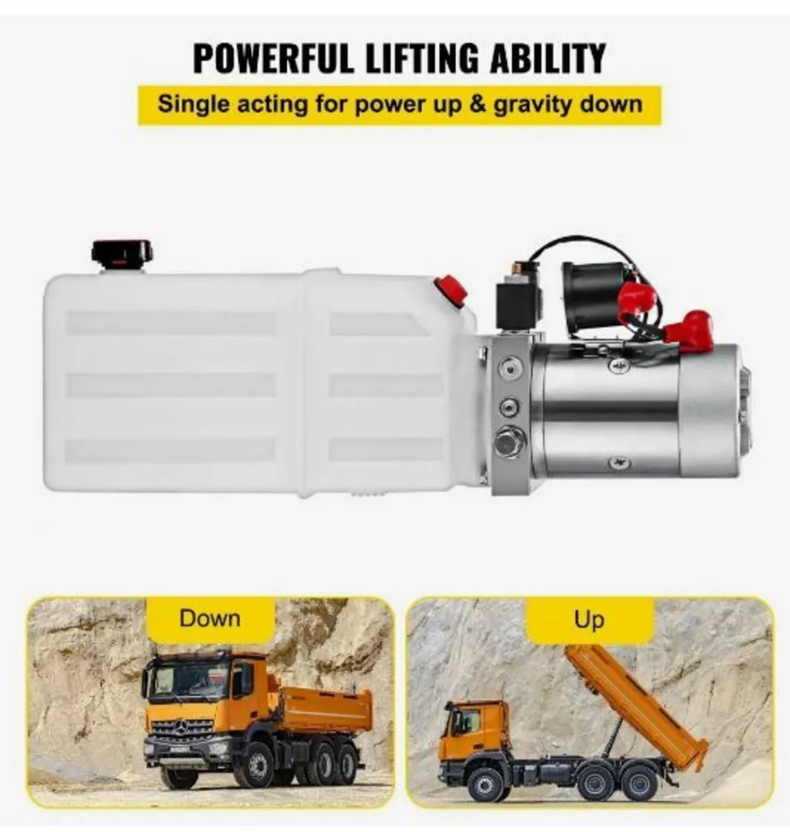 Hydraulic Pump Power Unit DC 12V 6L Double - Image 2