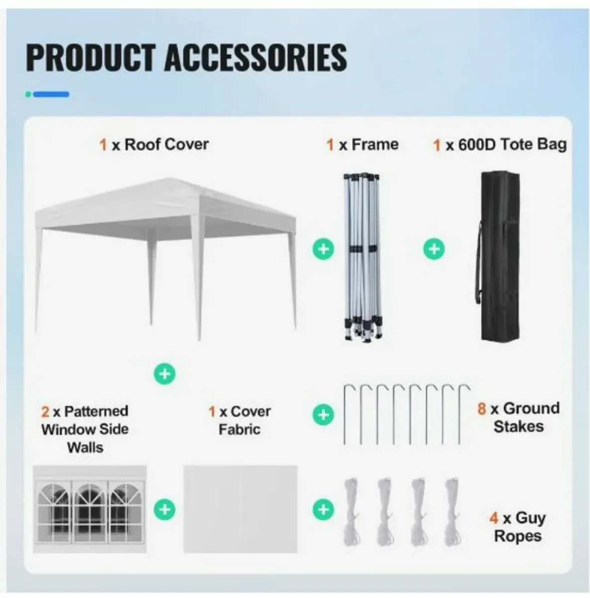 Pop Up Canopy 10 x 10 FT Pop Up Gazebo - Image 2