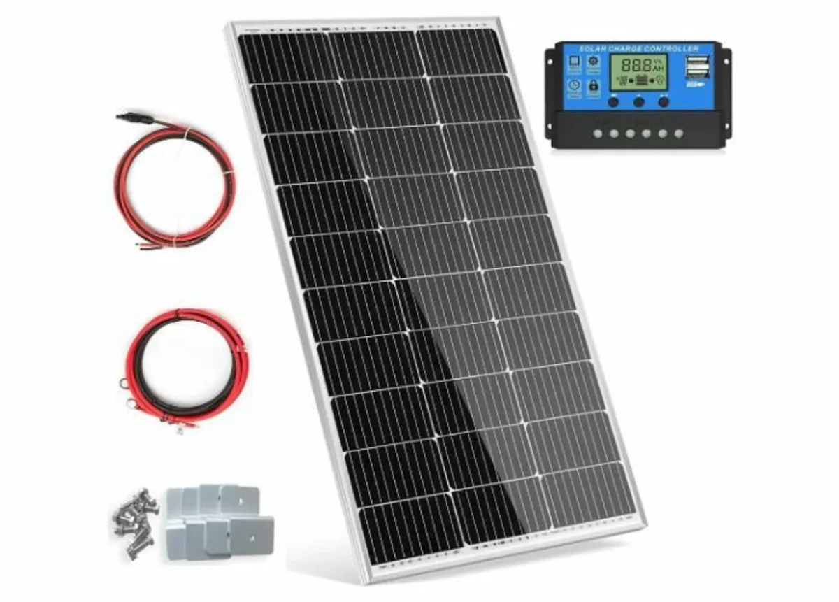 100 W Solar Panel 12 V Monocrystalline Solar Panel - Image 1
