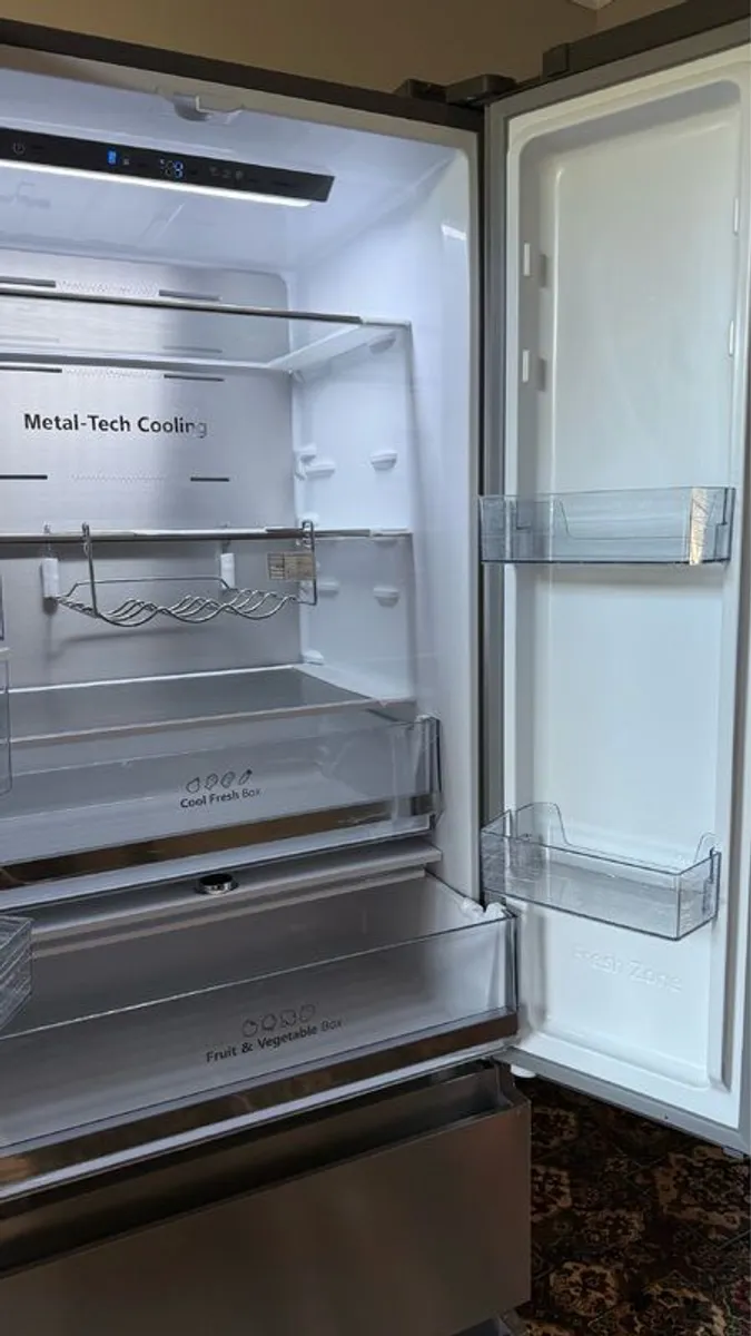 Hisense Slim French Door Fridge Freezer | 200cm (H) | Stainless Steel - Image 2