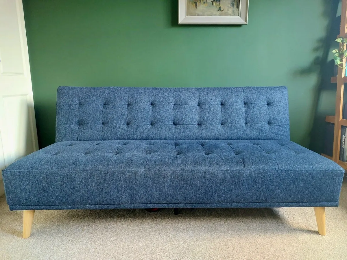 Studio Navy Sofa Bed - Image 1