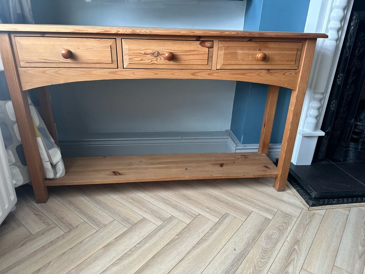 Pine hall table - Image 4