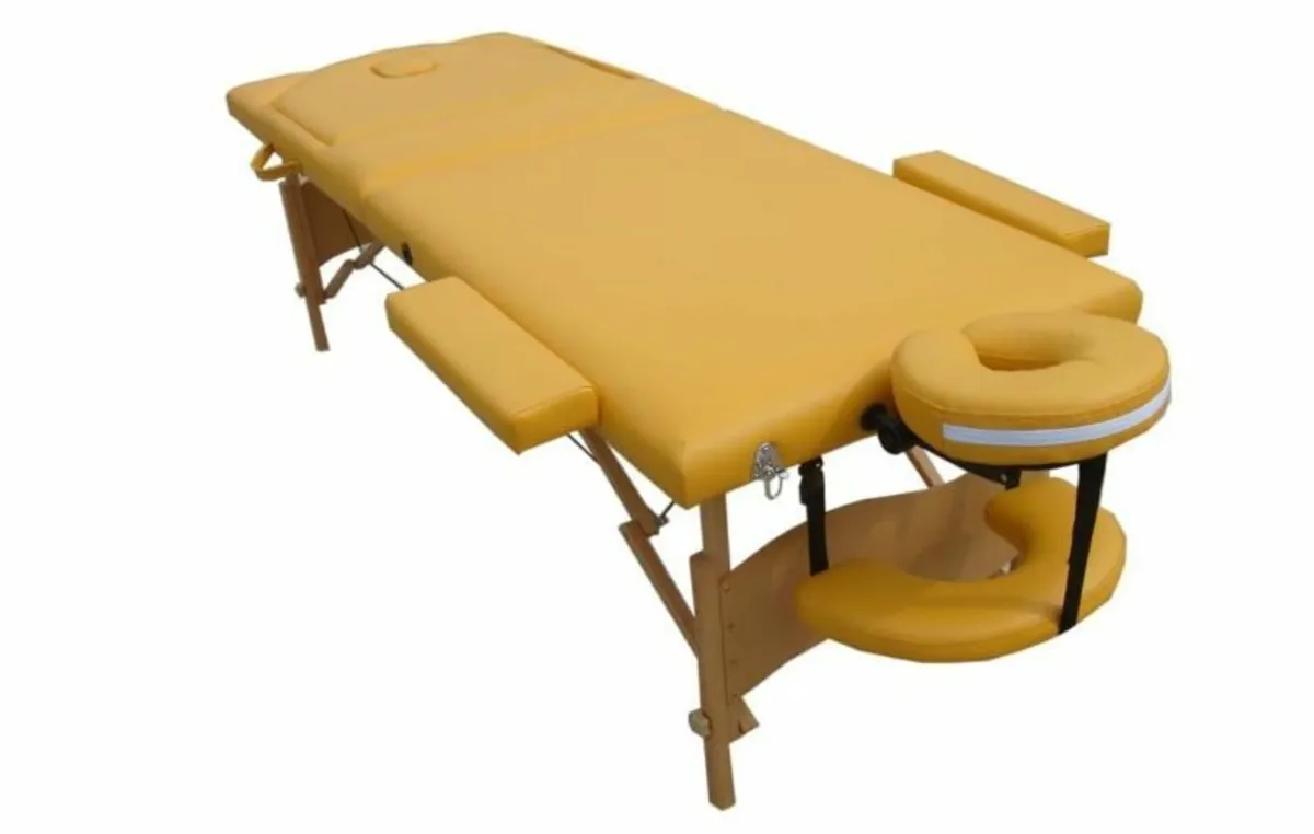 Massage Table 3 Zone Wooden Folding - Image 1