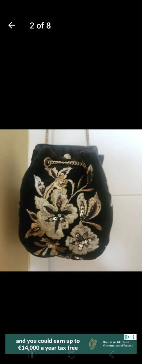 Velvet handbag - Image 3