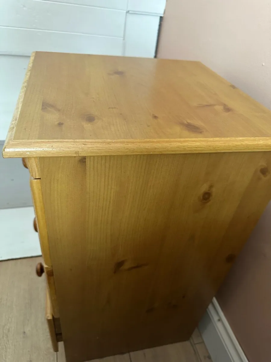 Pine bed side locker - Image 3