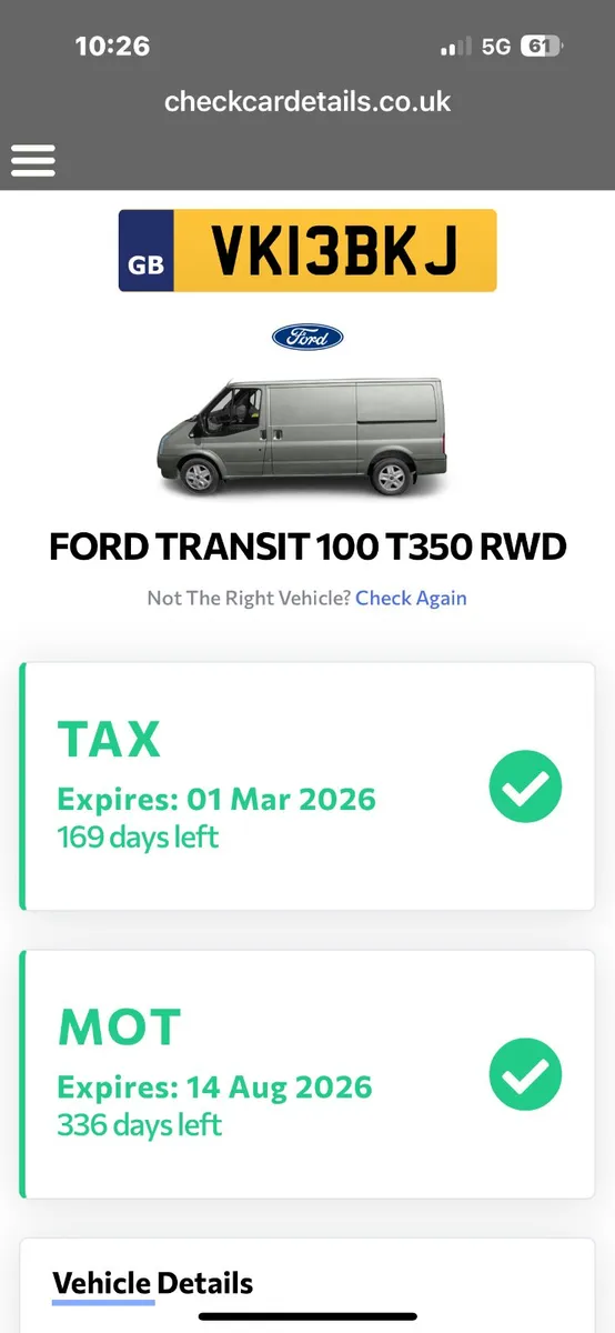 2013 transit 3.5 cherry picker hoist test & tax - Image 4