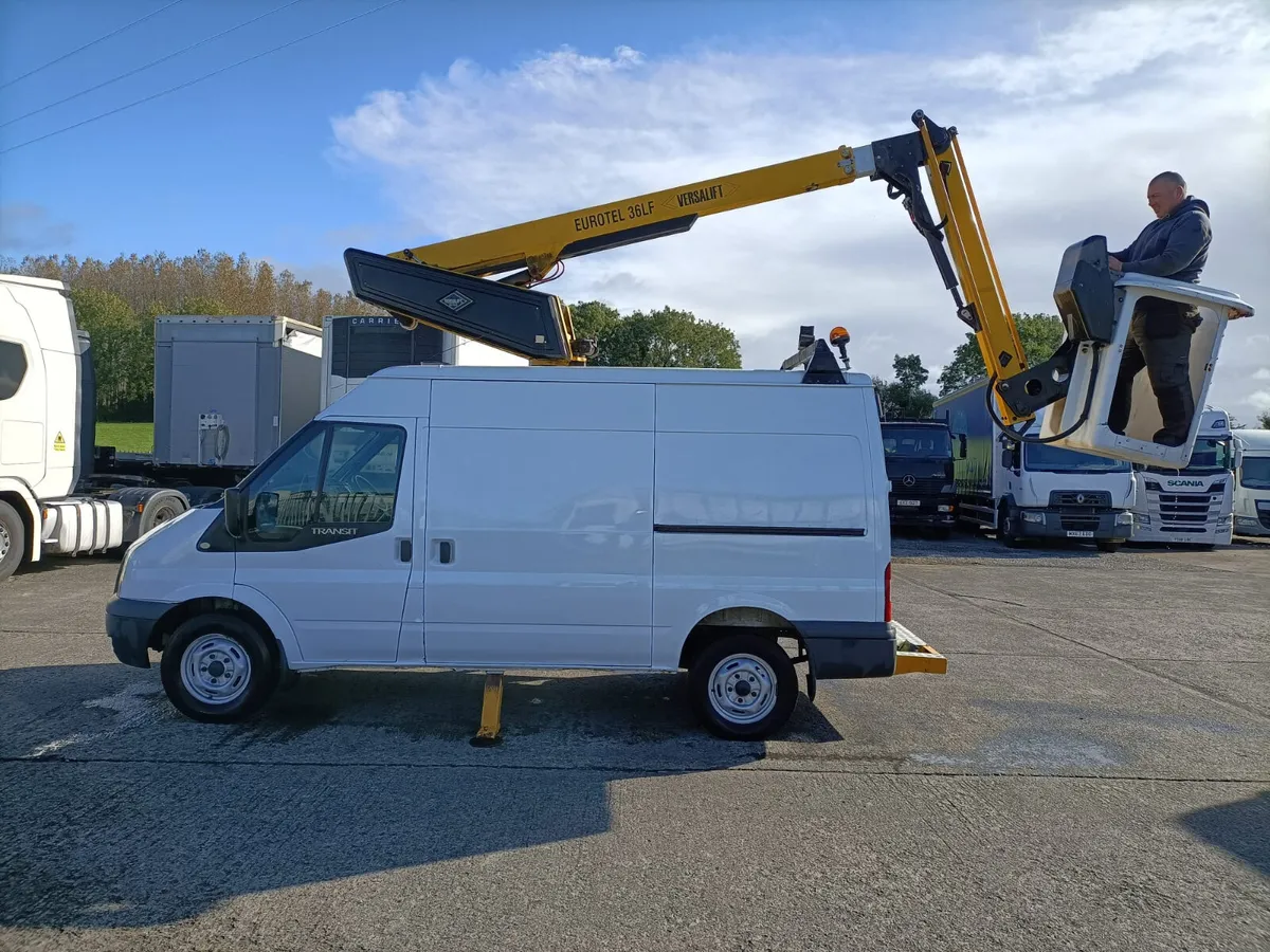 2013 transit 3.5 cherry picker hoist test & tax - Image 2