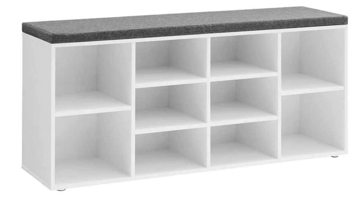 Shoe Bench, Shoe Rack with Seat - Image 1