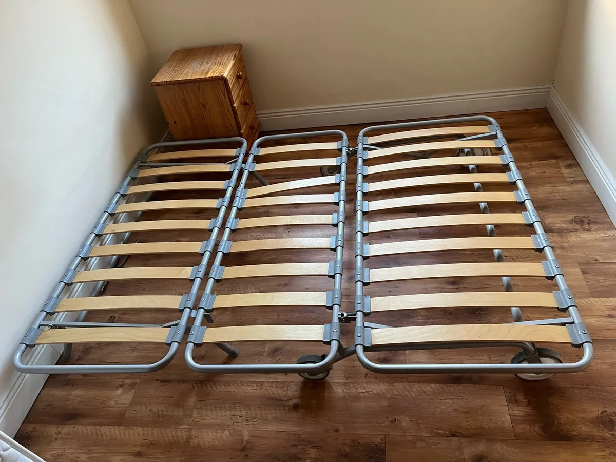 King size bed base and mattress - Image 2