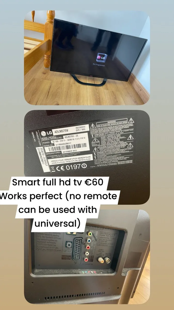 2 smart full hd tvs for sale - Image 4