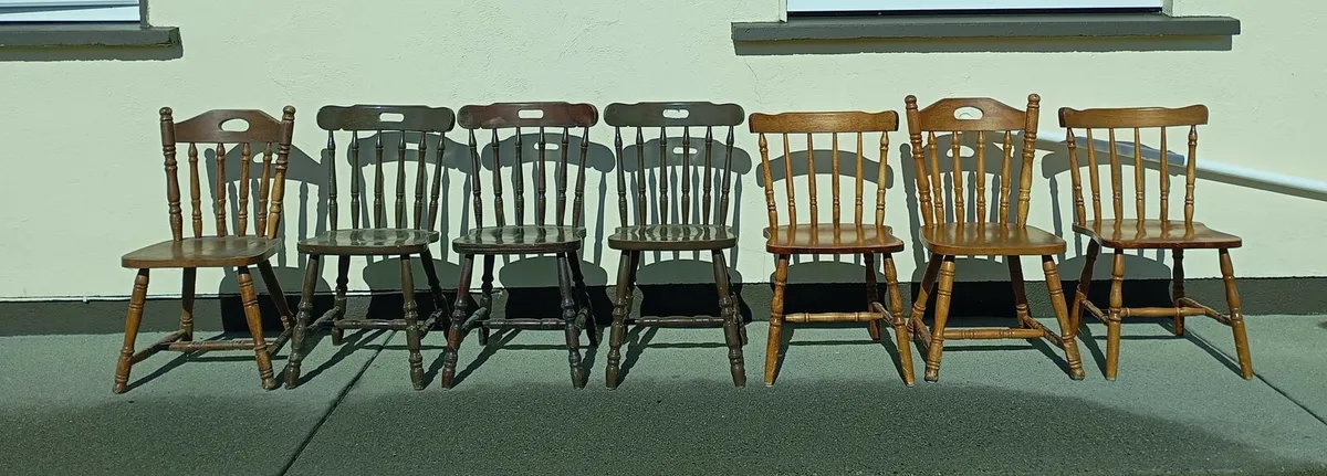 Solid Wood Kitchen Chairs - Image 1