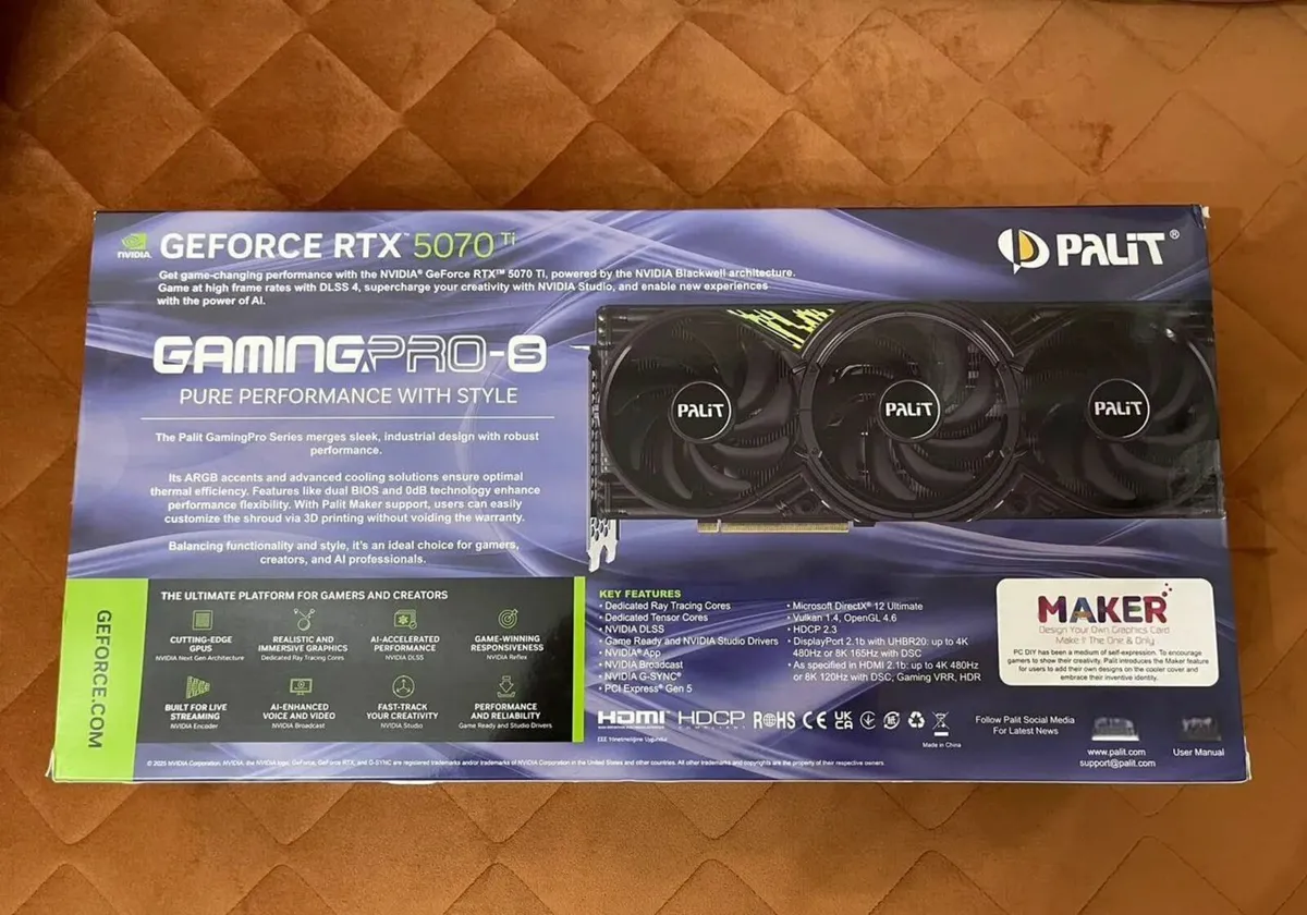 Nvidia Palit RTX 5070ti 16GB - Image 3