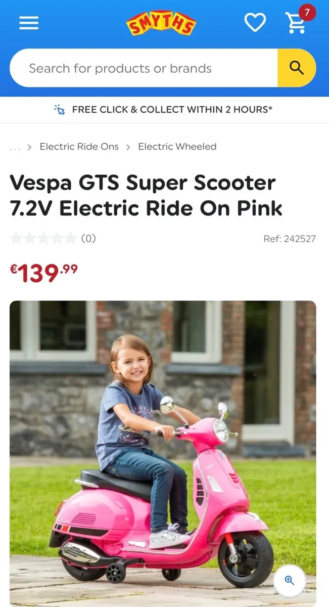 Electric ride on Pink Scooter - Image 2