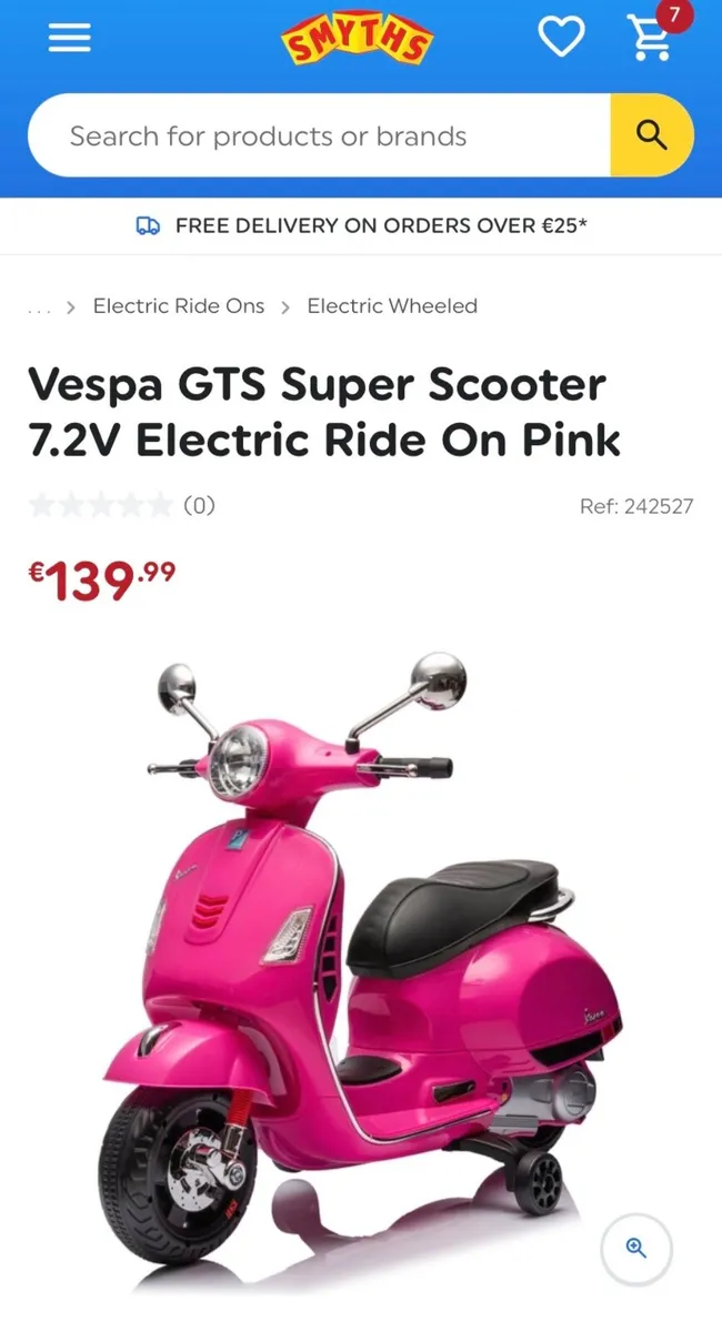 Electric ride on Pink Scooter - Image 3