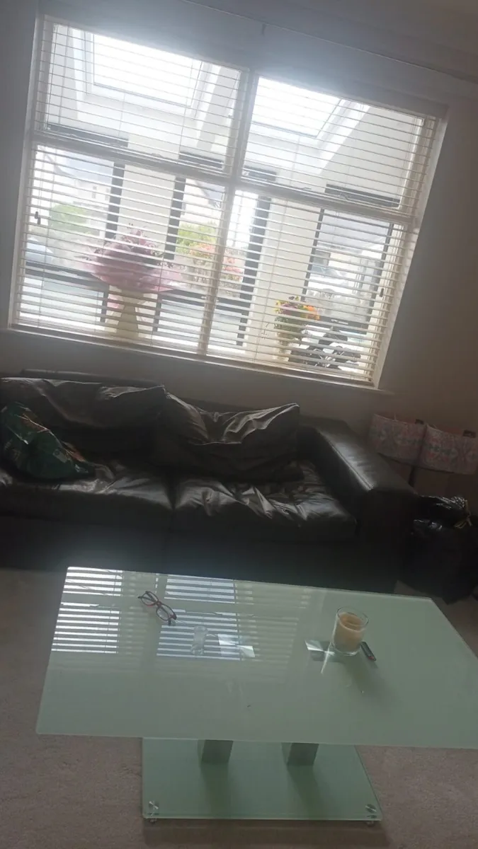 4 Seater Leather Couch - Image 2