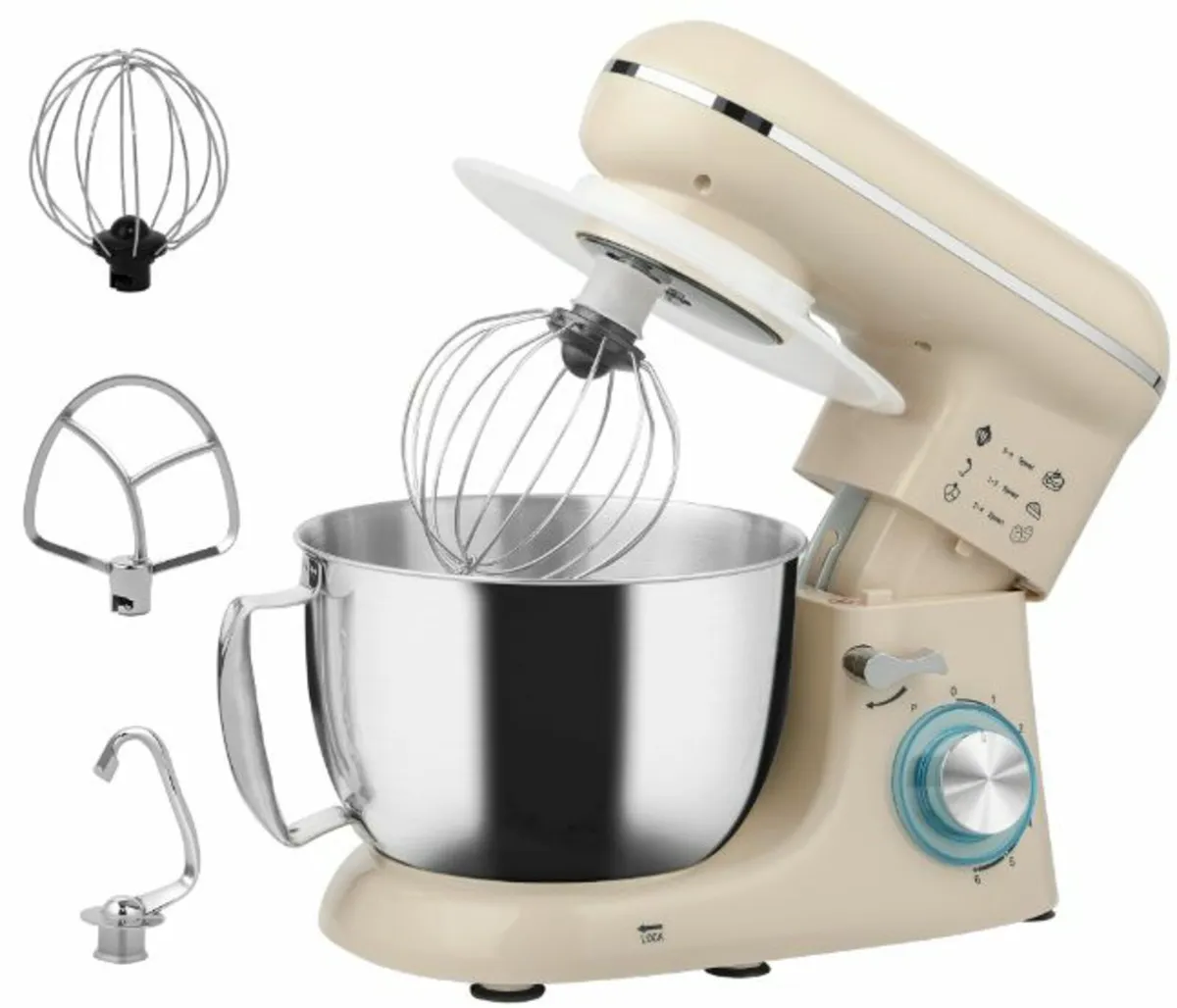 1300W Kitchen Stand Mixer, with Accessories - Image 1