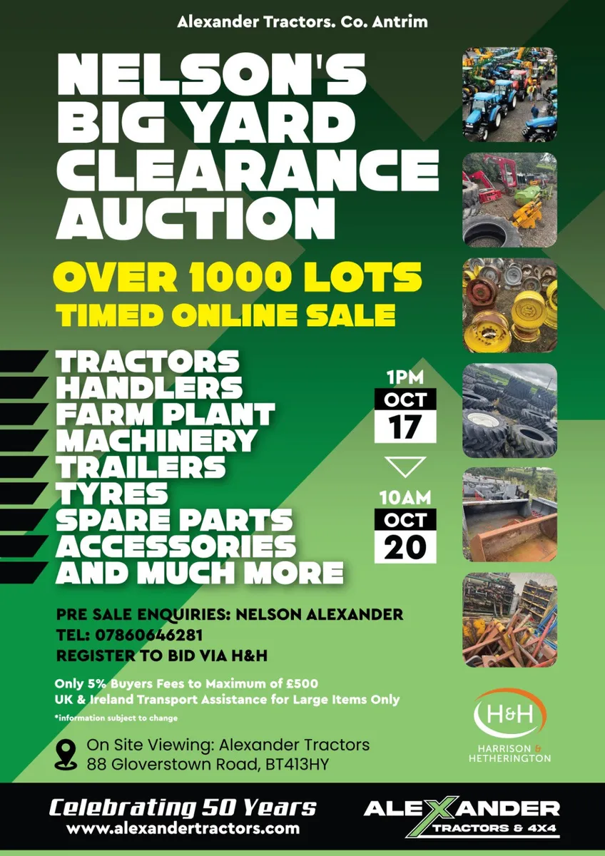 ALEXANDER TRACTORS YARD SALE AUCTION