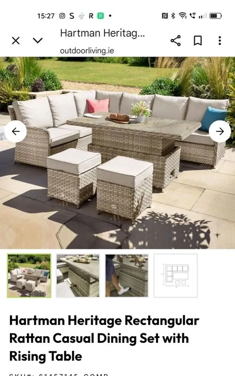 Corner garden furniture - Image 1