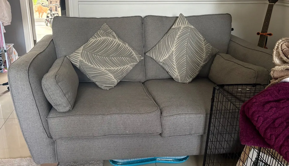 2 seater grey couch - Image 1