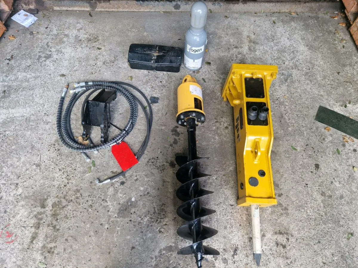 JPC HM-150 Hydraulic Breaker, T200 Auger 
to suit - Image 1