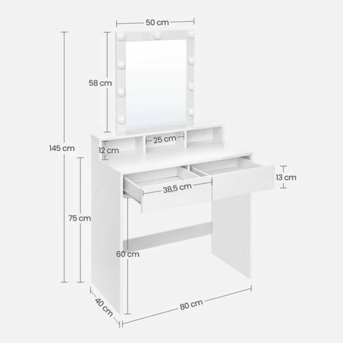 Dressing Table with bulbs - Image 2