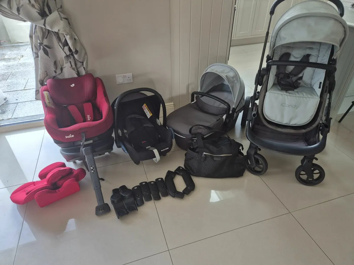 Icandy Orange buggy with accessories - Image 1