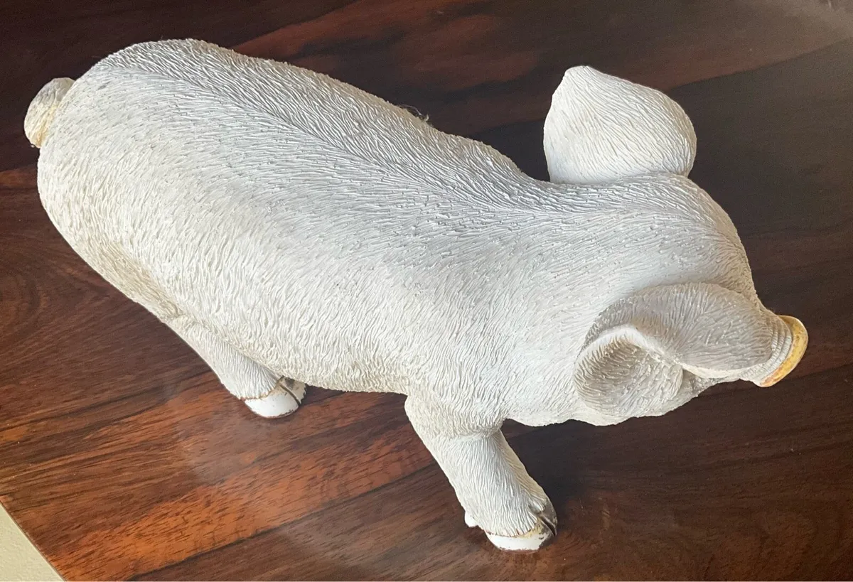 Vintage Large Ceramic Pig - Image 3